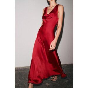 ZARA ZW COLLECTION SATIN LONG DRESS